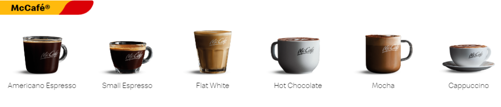 McCafe menu