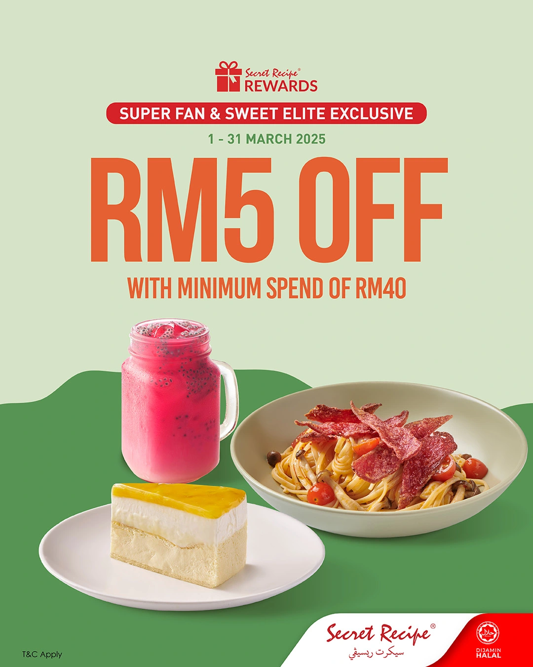 Secret Recipe Rewards Promotions