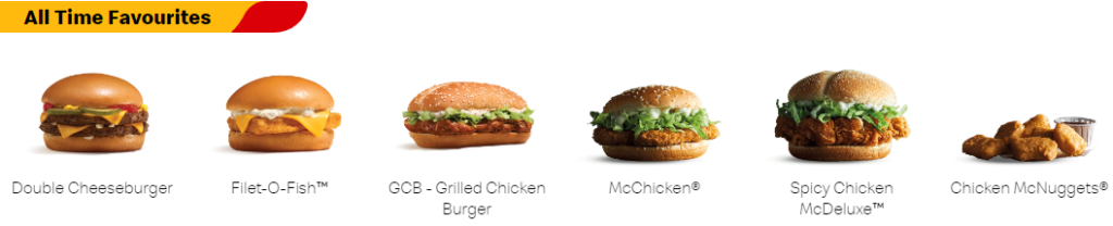 McDonald's Menu
