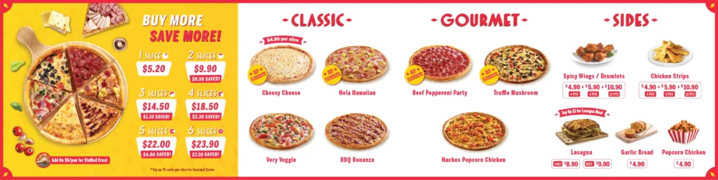 Pezzo Menu Singapore Prices Promos & Review Updated 2025