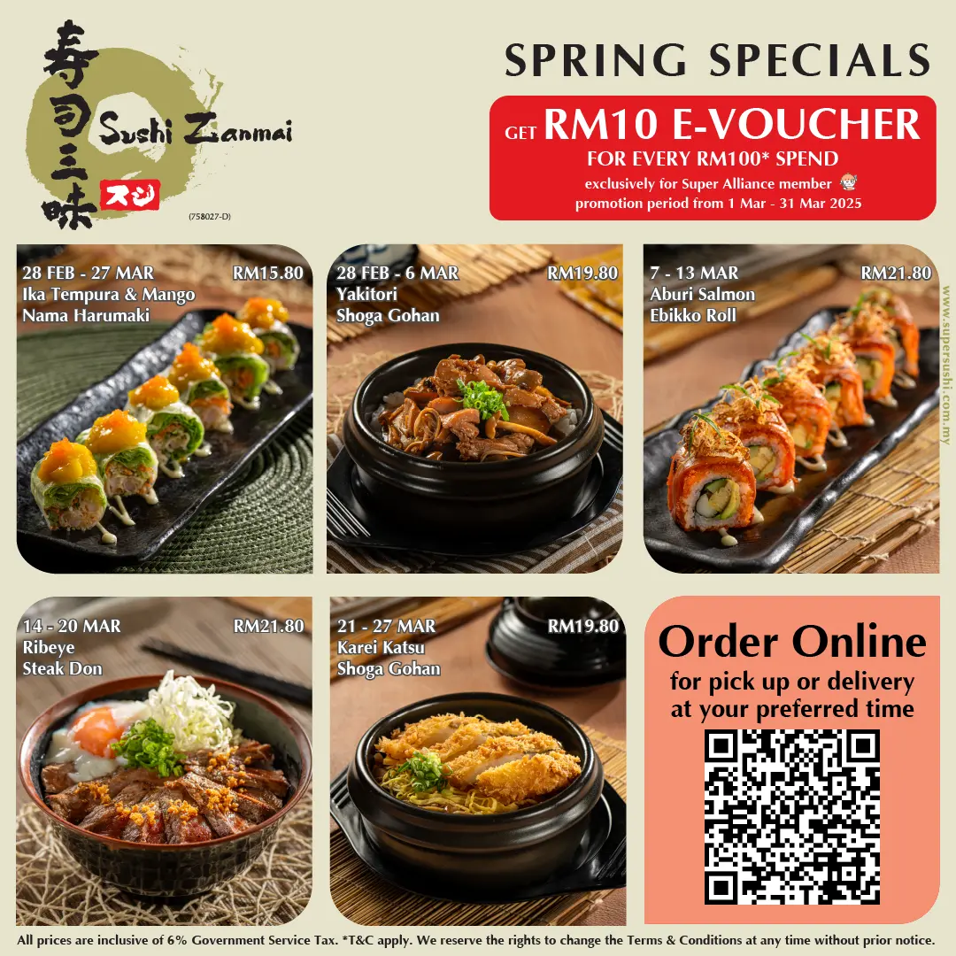 Sushi Zanmai Spring Promosi