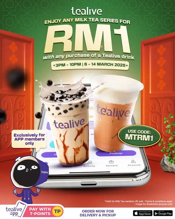 Tealive Malayasia Promo