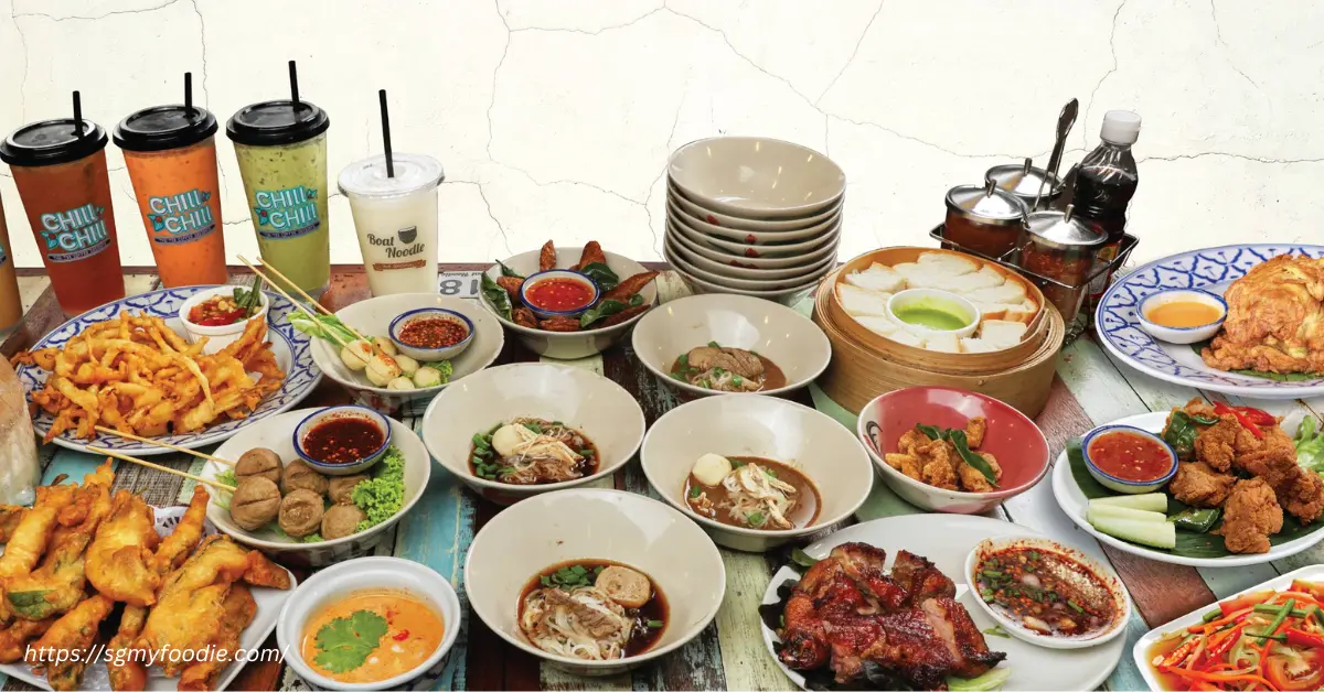 The Original Boat Noodle Menu