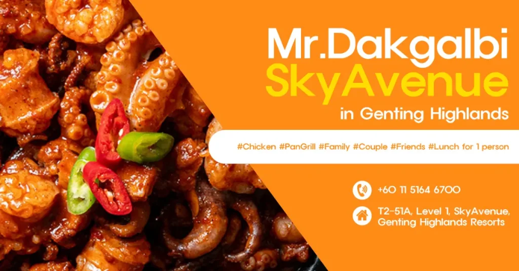 Mr. Dakgalbi Menu