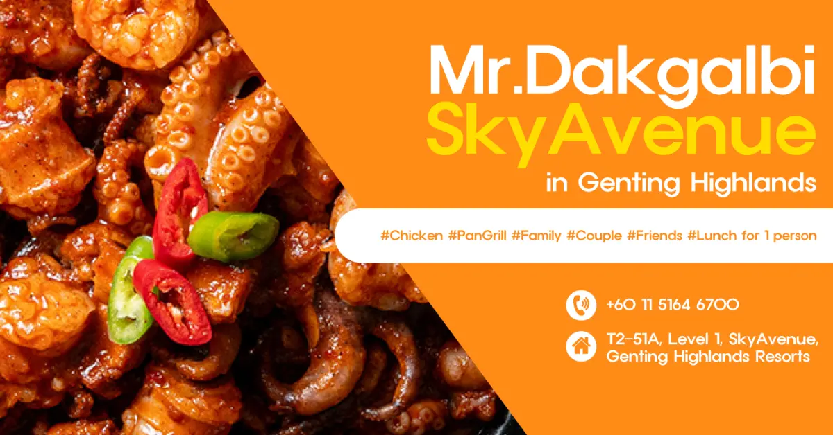 Mr. Dakgalbi Menu