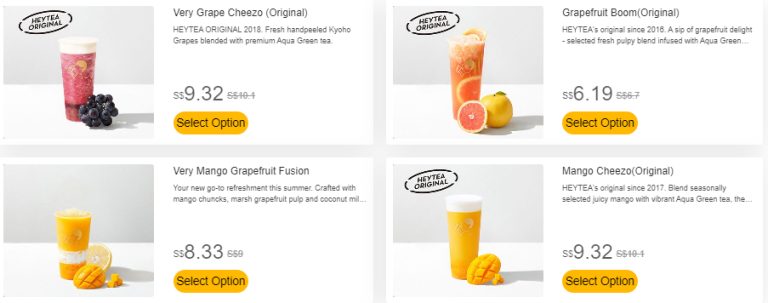 Hey Tea Menu Singapore Prices Promos & Review Updated 2025