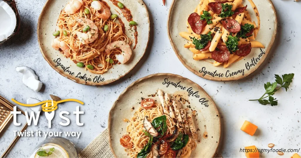 Twyst Pasta Menu