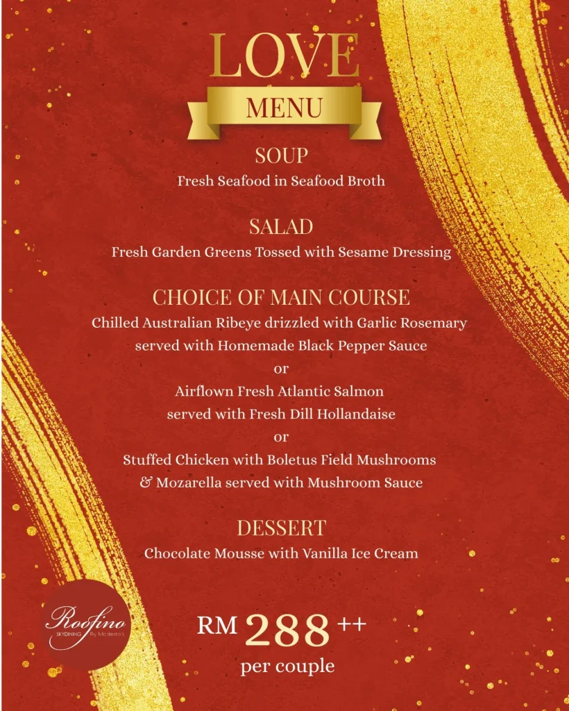 Roofino Skydining Menu Malaysia Prices & Review Updated 2025