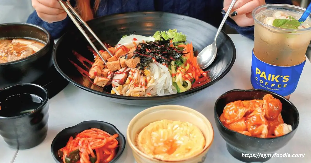 Paik's Bibimbap Menu
